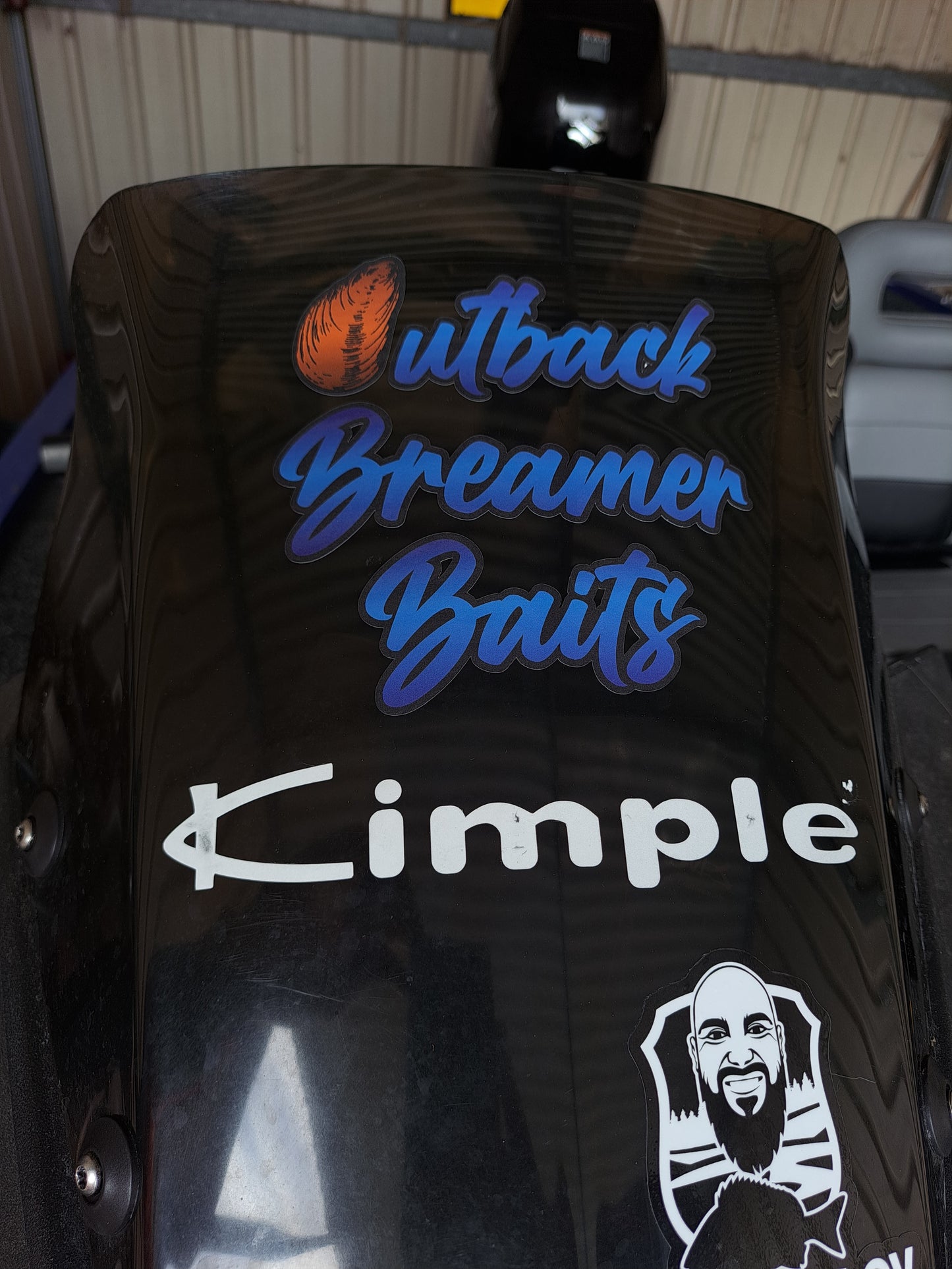 Outback Breamer baits sticker pack (2)